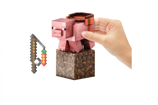 Minecraft figurina da collezione Pig livello Diamante