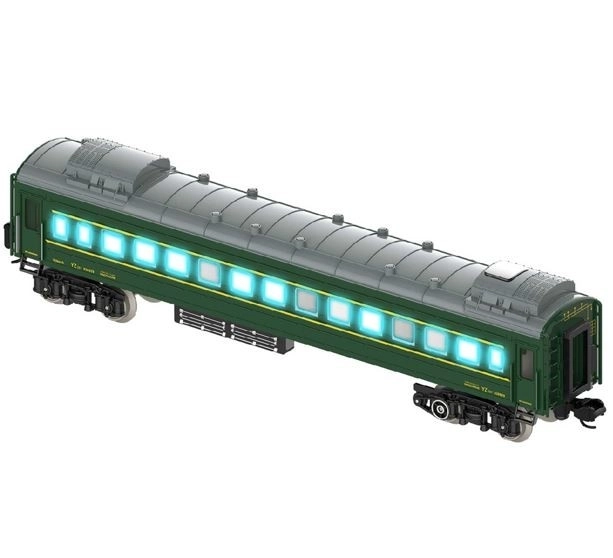 Set treno a batteria con luci e suoni