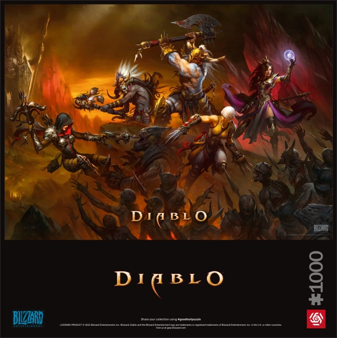 Puzzle diablo - battaglia degli eroi 1000 pezzi