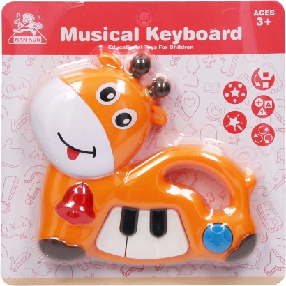 Pianoforte musicale a forma di animaletto 18 cm