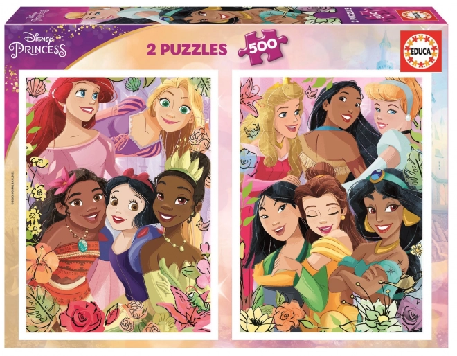 Puzzle Disney Principesse da 2x500 Pezzi