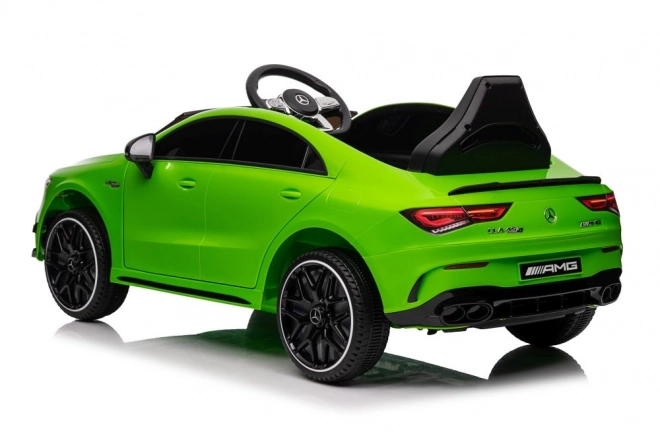 Auto elettrica per bambini Mercedes CLA 45s AMG verde 4x4