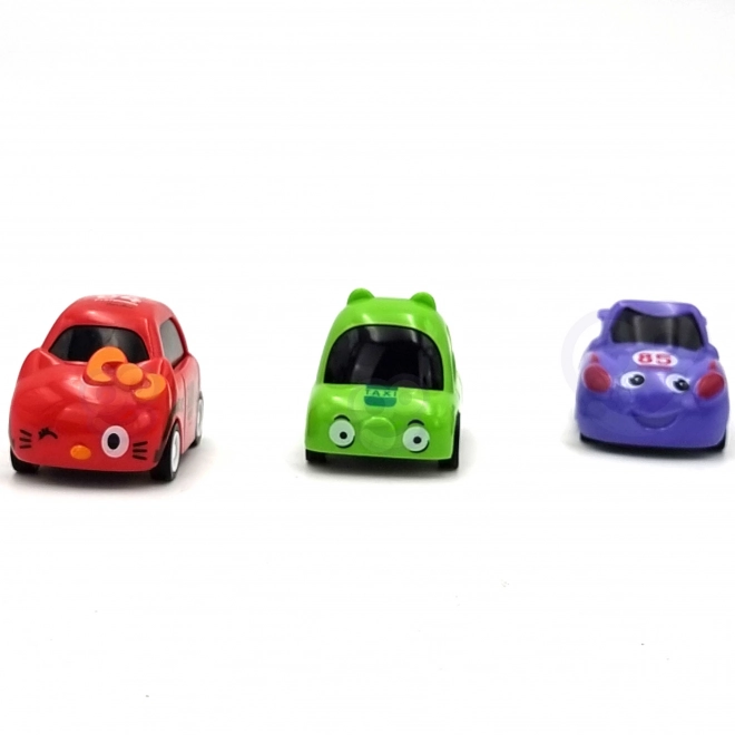 Parcheggio e Stazione di Servizio WOOPIE con Segnaletica e 3 Auto