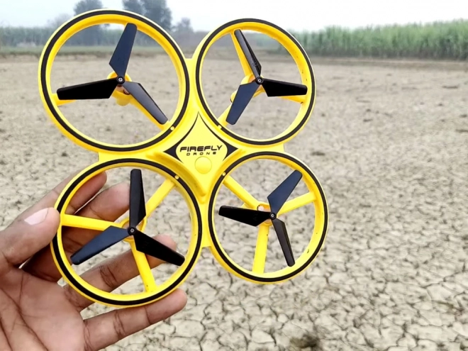 Dron a controllo manuale con sensore di gravità – Giallo