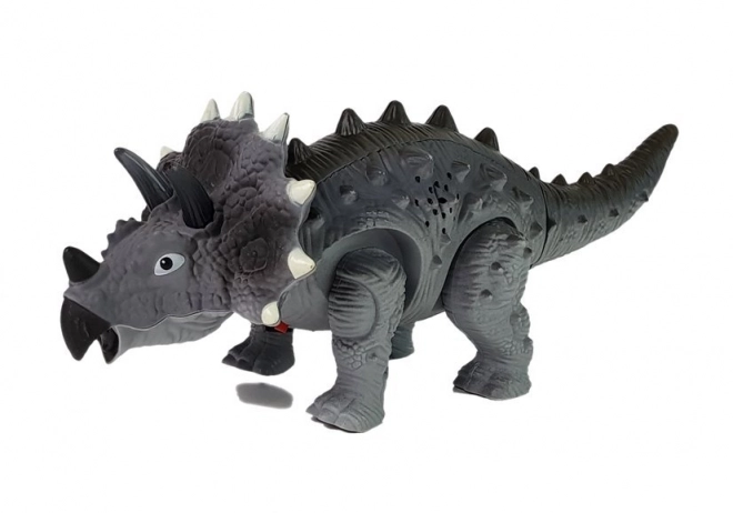 Dinosauro a Batteria Triceratops Grigio