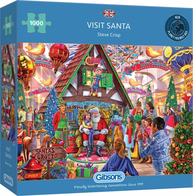 Puzzle Visita a Babbo Natale 1000 pezzi