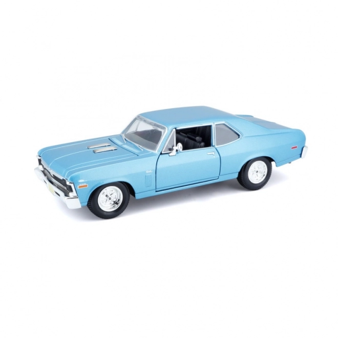 Modello Composito Chevrolet Nova 1970 Blu Scala 1/24