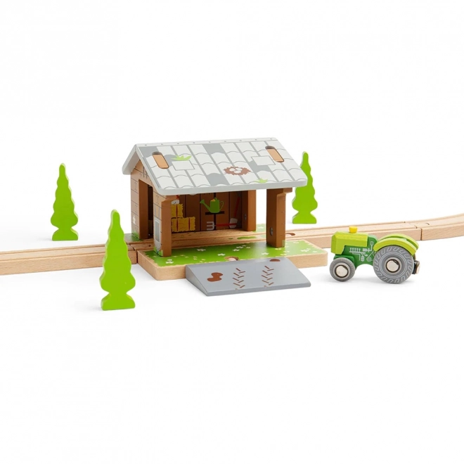 Tunnel a forma di fienile Bigjigs Rail