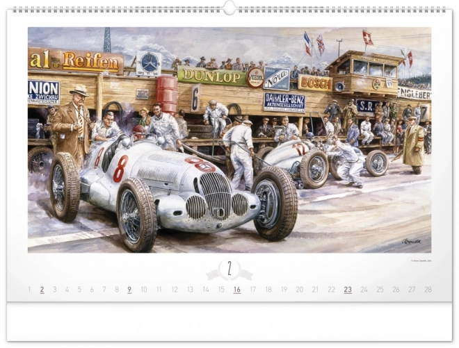 Calendario Murale Oldtimers di Václav Zapadlík 2025