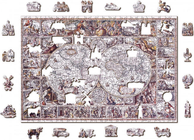 Puzzle in legno Mappa dell'Età delle Scoperte