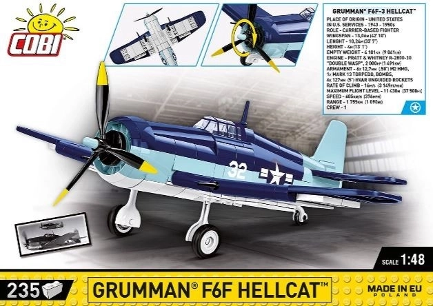 Costruzioni Grumman F6F Hellcat 235 Pezzi