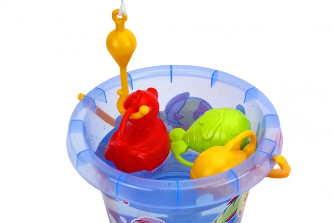 Set da Pesca per Bambini con Secchio e Canna da Pesca