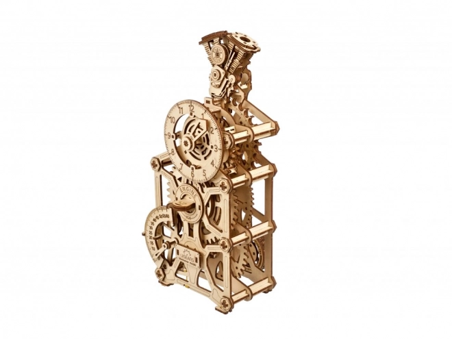 Puzzle meccanico in legno 3D di Ugears - Orologio a motore