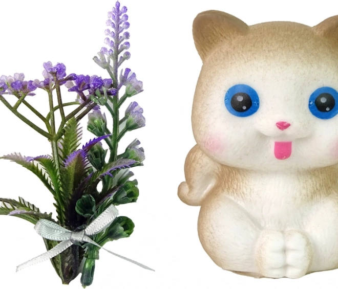 Accessori adorabili: gattino e fiori