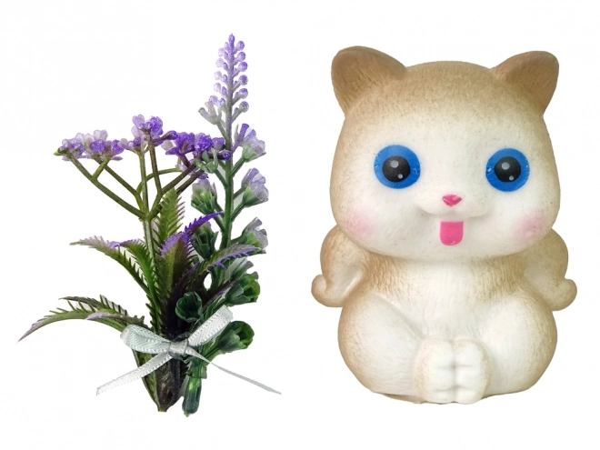 Bambola per Bambini Emily Treccine Gatto Fiori