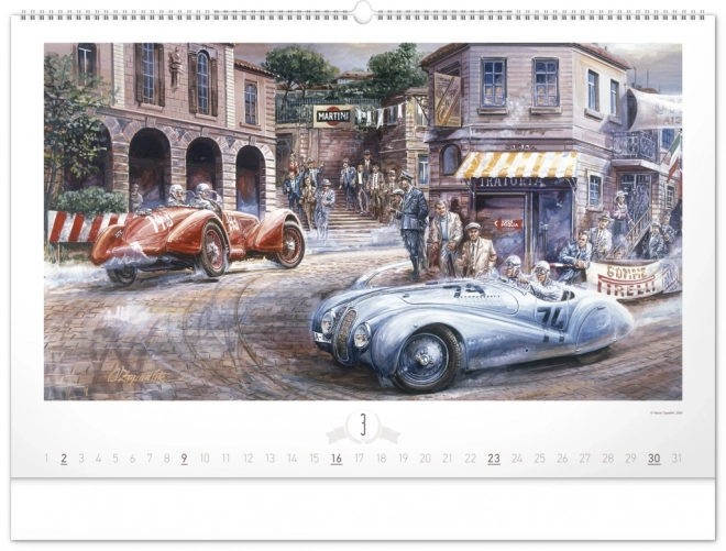 Calendario Murale Oldtimers di Václav Zapadlík 2025