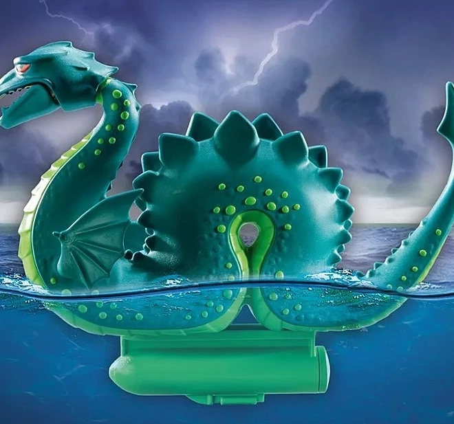 Set di figure My Life Viking con serpente marino