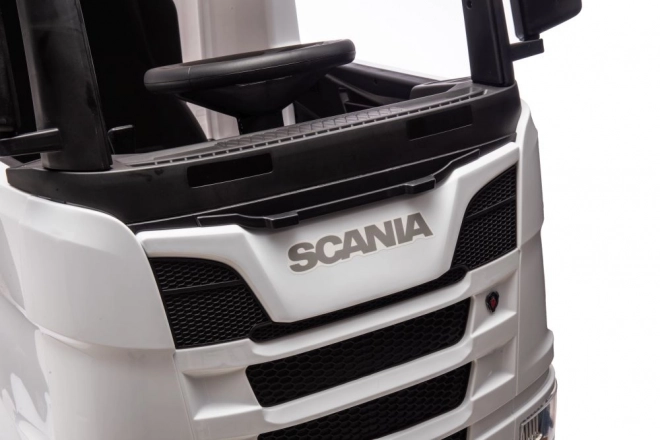 Auto giocattolo a batteria Scania bianco 4x4