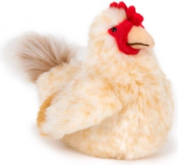 Gallina di peluche seduta 23 cm