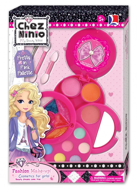 Set trucco sicuro per bambini con borsa rosa