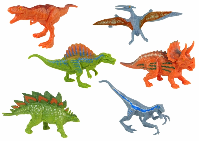Dinosauri colorati e elicottero