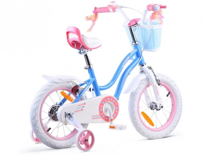 Bicicletta per ragazze Royal Baby Star Girl 14 pollici blu