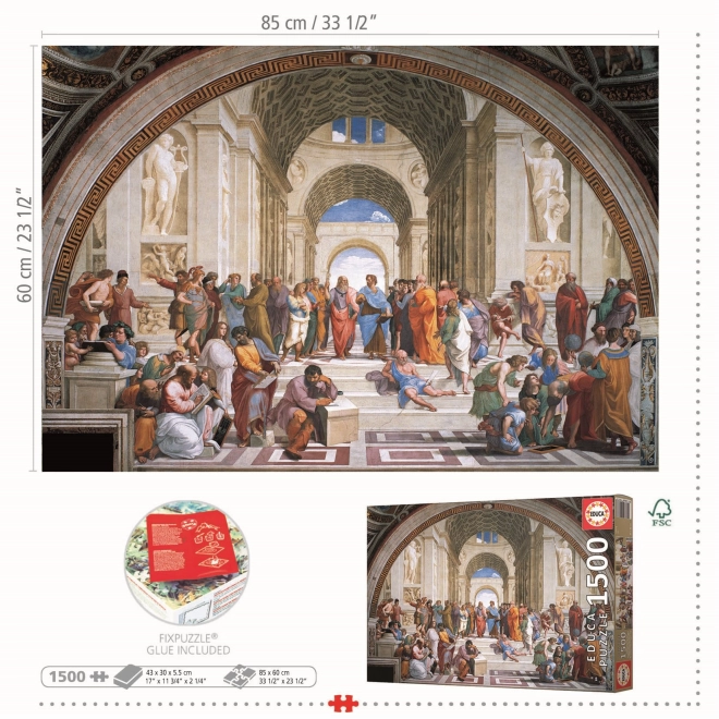 Puzzle Scuola di Atene 1500 pezzi