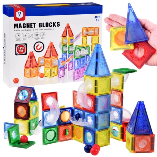 Costruzione magnetica pista biglie ZA4719 - 123 pezzi