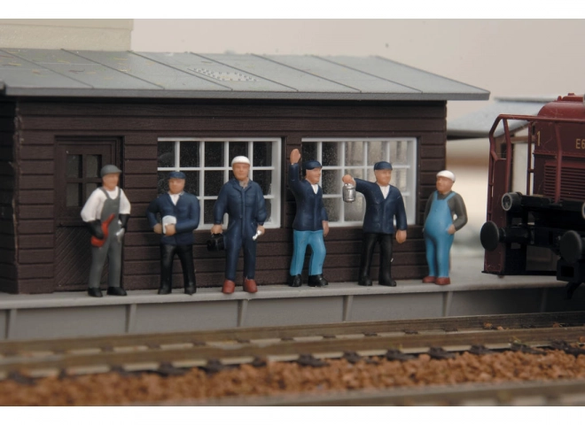 Set di figurine personale ferroviario