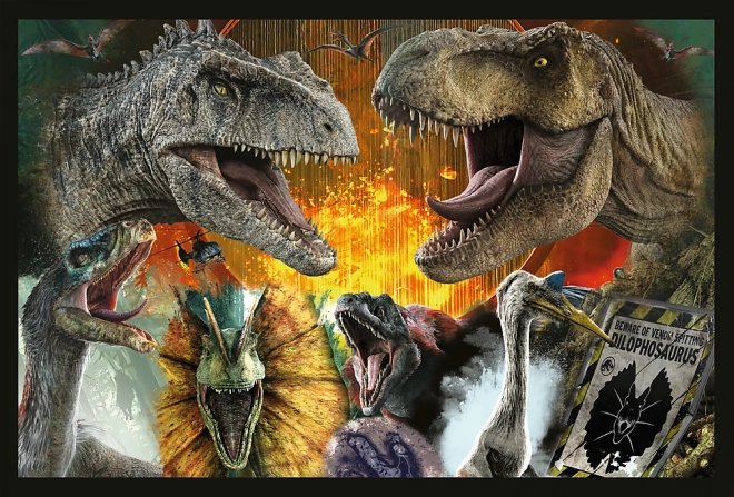 Puzzle 200 pezzi Mondo preistorico Jurassic Park