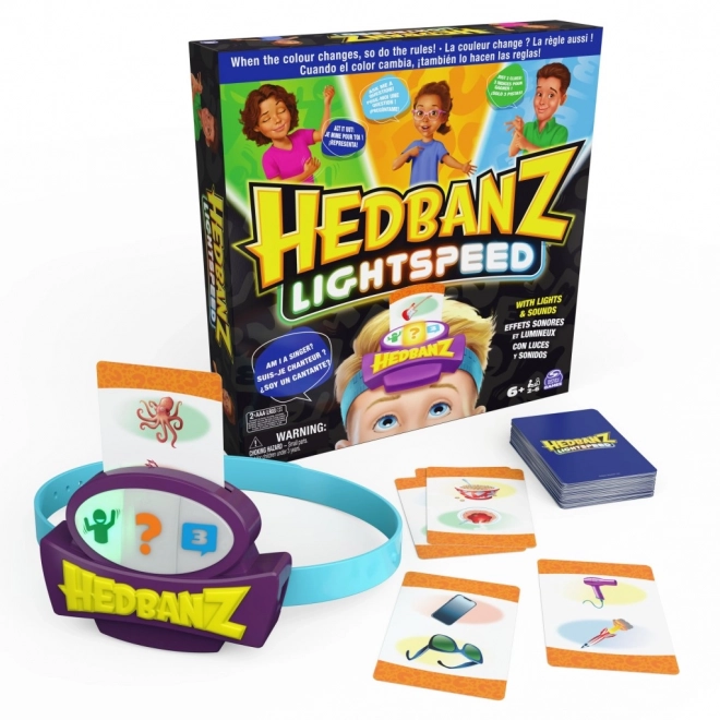 Hedbanz Lightspeed: Gioco di Indovinelli Velocissimo