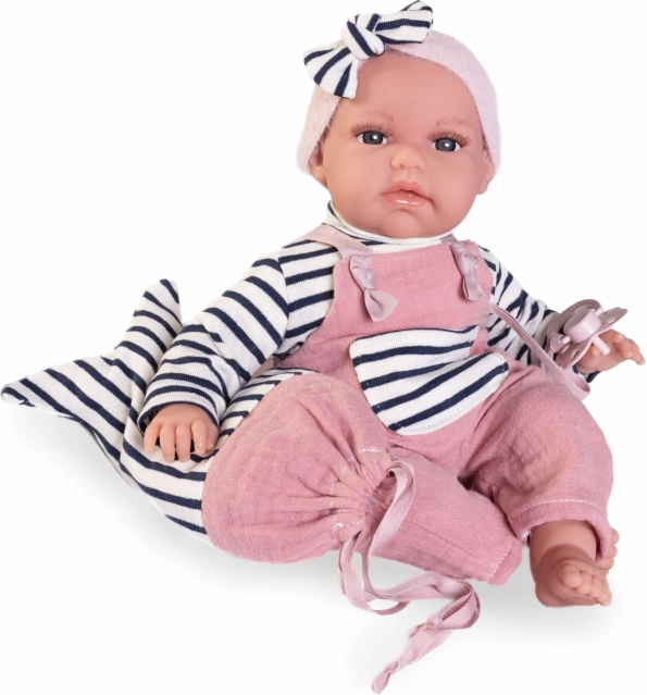 Bambola realistica neonato Antonio Juan Toneta con suoni e corpo morbido in tessuto - 34 cm