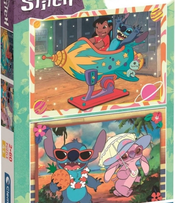 Puzzle Stitch - Divertimento Hawaiano 2x60 pezzi