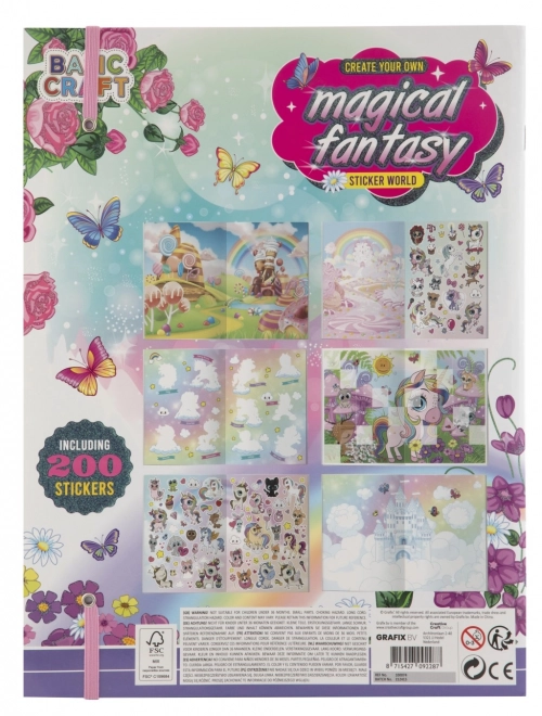 Libro Magico Fantasy con Adesivi