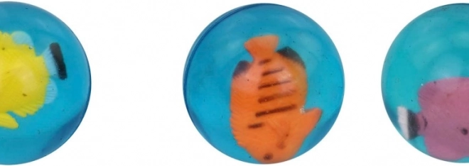 Pallina Saltellante a Forma di Pesciolino 45 mm
