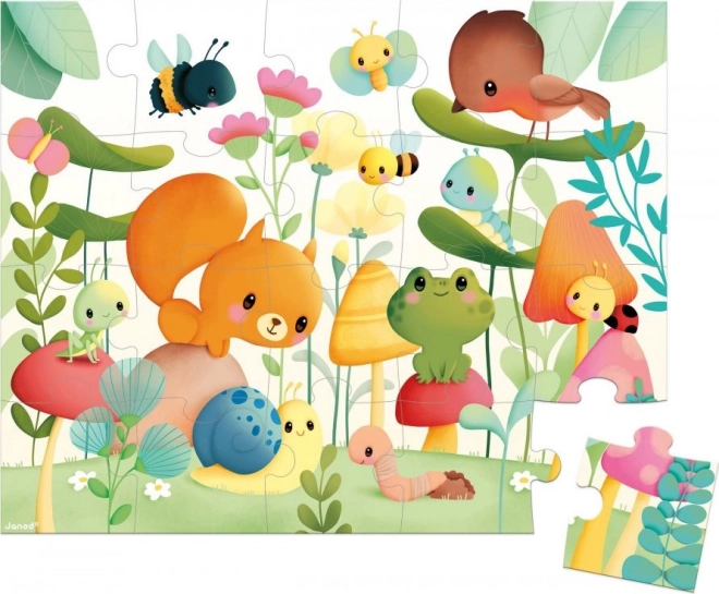 Allegra scena del giardino