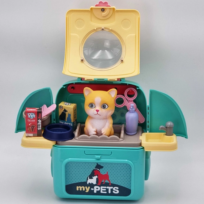 Zaino del Kit di Bellezza Portatile per Gatto
