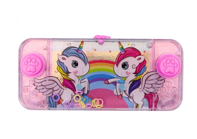 Gioco ad anelli ad acqua Rosa Mini Unicorni