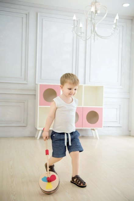 Spingi giocattolo arcobaleno in legno Classic World