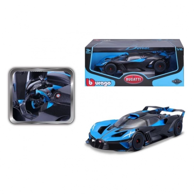 Replica di Bugatti Bolide in scala 1:18 Blue/Black di Bburago