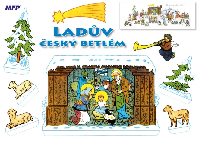 Presepe di carta ceco di Lada