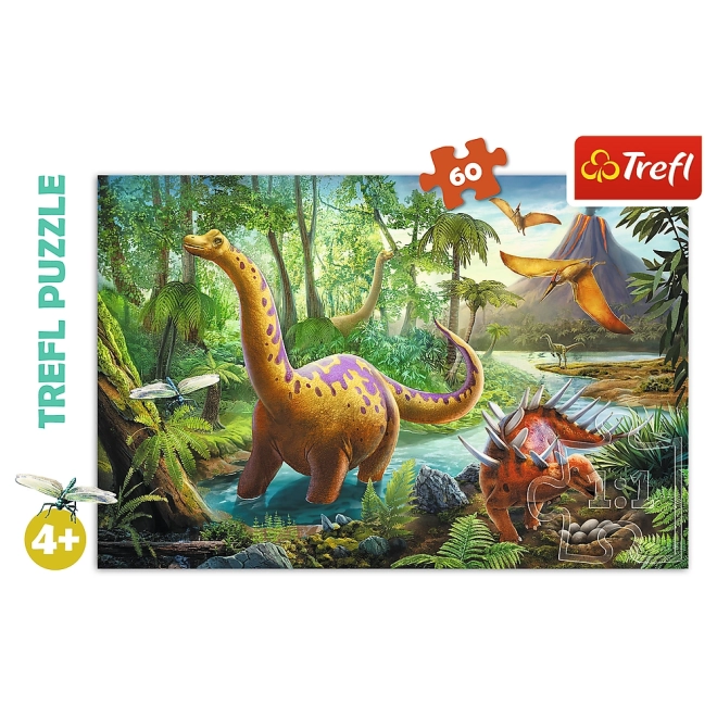 Puzzle 60 pezzi Avventure dei dinosauri