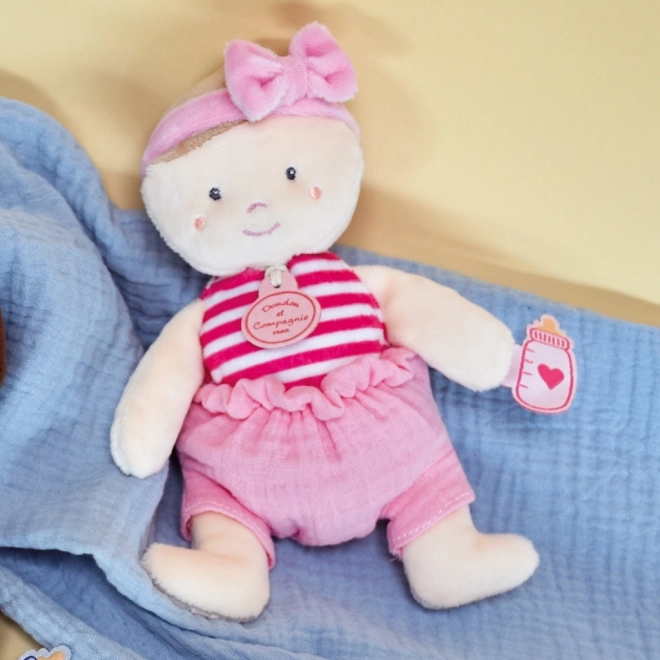 Bambola Doudou Jolijou 18 cm Rosa