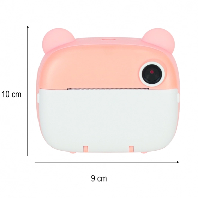 Macchina fotografica istantanea per bambini orso rosa