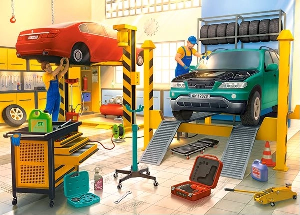 Puzzle Officina Automobili CASTORLAND 120 pezzi