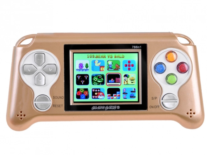 Console di gioco portatile con 70 giochi – oro