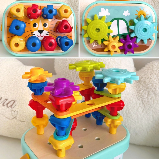 Kit motricità Montessori 12 in 1 con box in legno