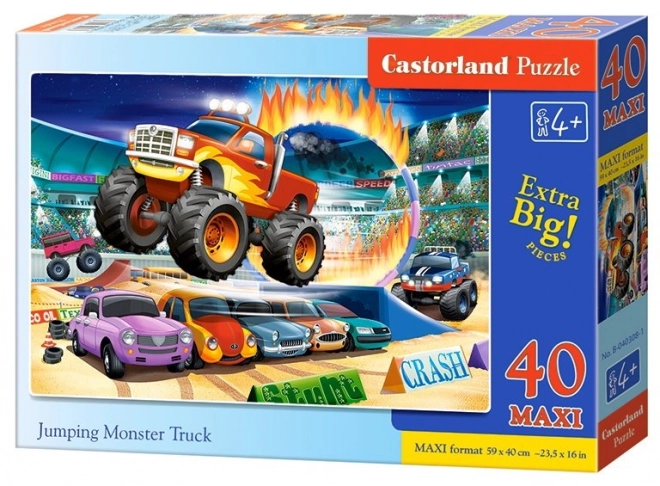 Puzzle maxi 40 pezzi Monster Truck saltante