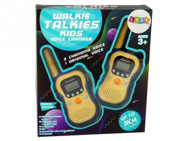 Walkie Talkie giocattolo per bambini giallo