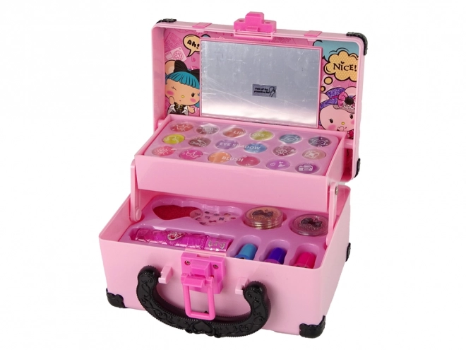 Set di cosmetici per bambini in cofanetto rosa